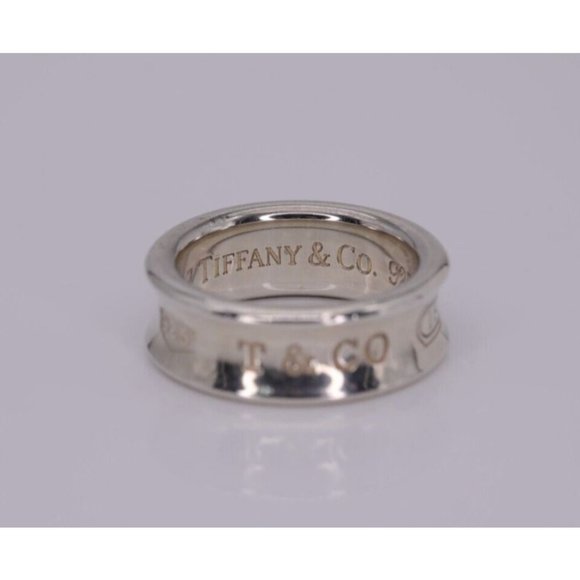 Tiffany & Co. Jewelry - 1997 Tiffany & Co 1837 925 Sterling Silver Size 5 Concave Band Ring